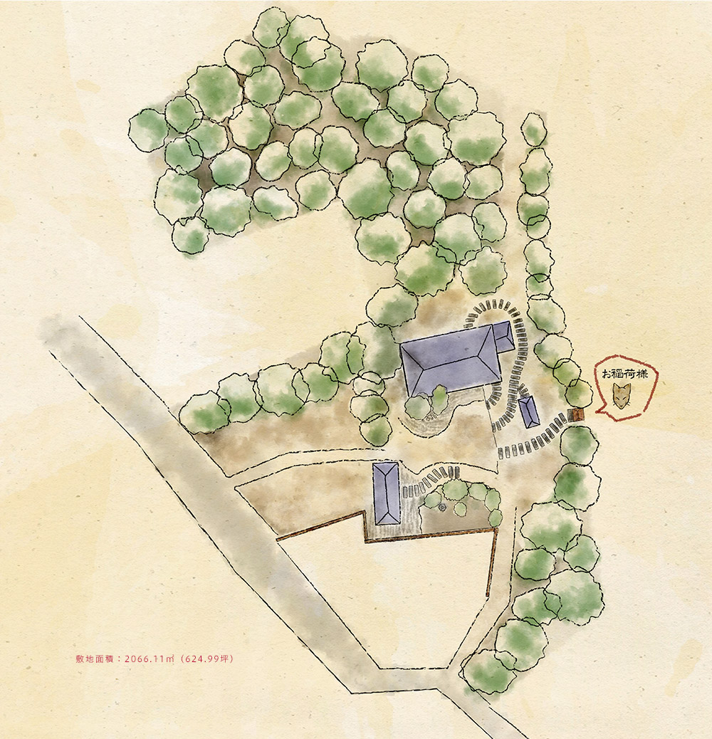 敷地配置イラスト